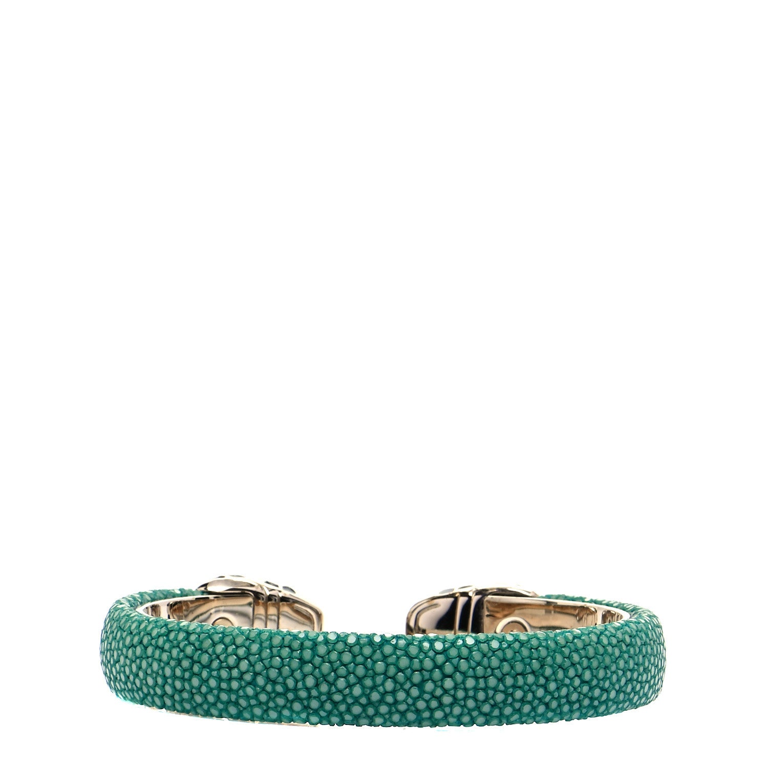 Bulgari Galuchat Serpenti Forever Bracelet Green 3 of 5