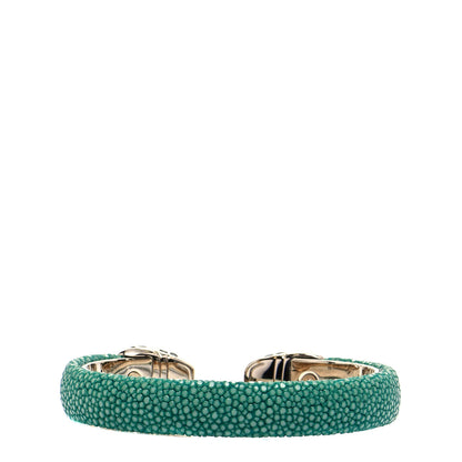 Bulgari Galuchat Serpenti Forever Bracelet Green 3 of 5