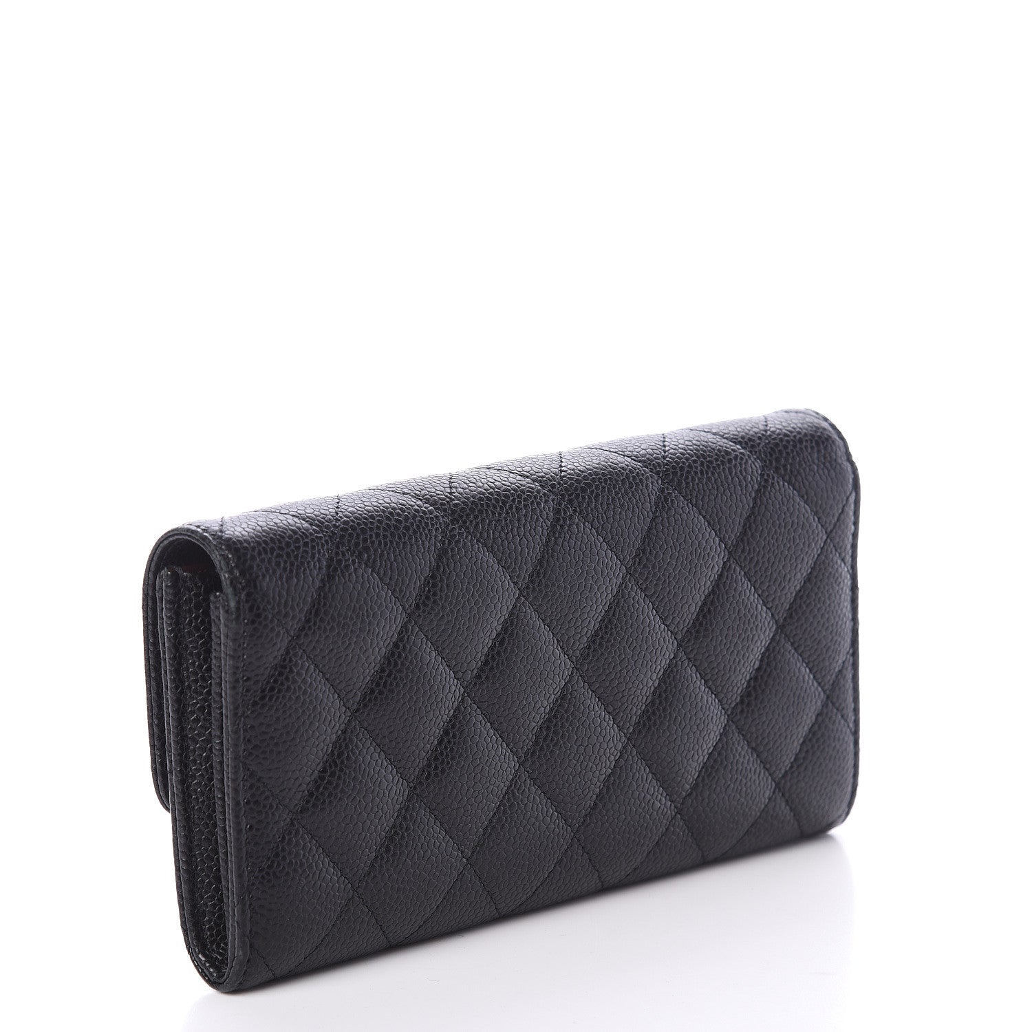 Chanel Caviar Quilted Large Flap Wallet Black 2 of 7