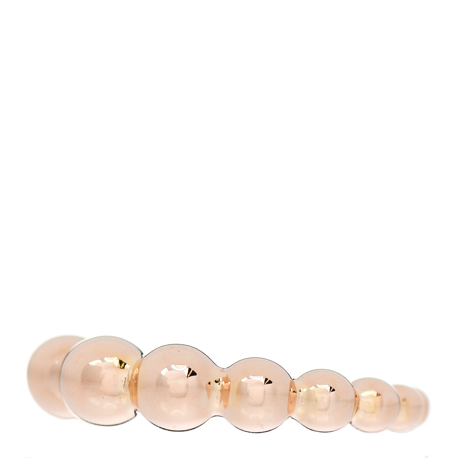 Van Cleef & Arpels 18K Rose Gold Perlee Pearls of Gold Variation Ring 53 6.5 3 of 6
