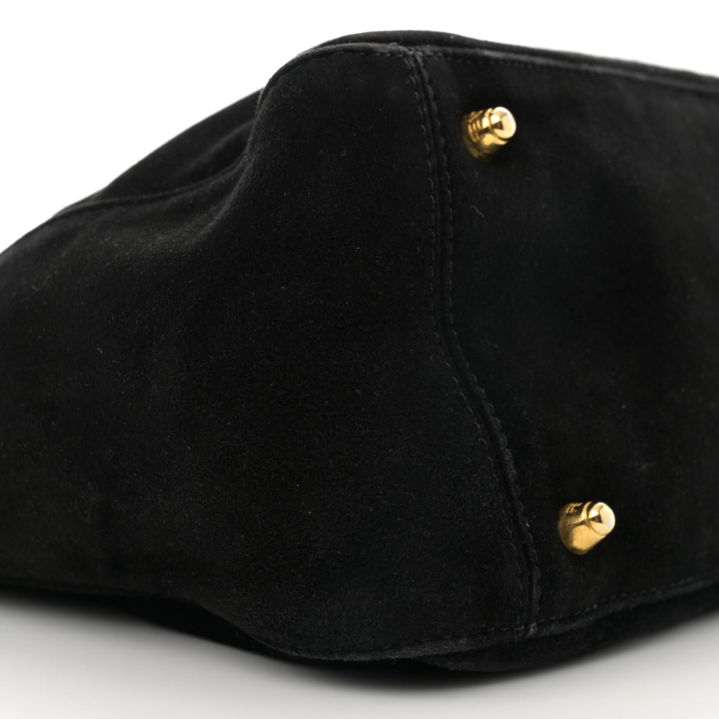 Suede Calfskin Holdall Tote Black