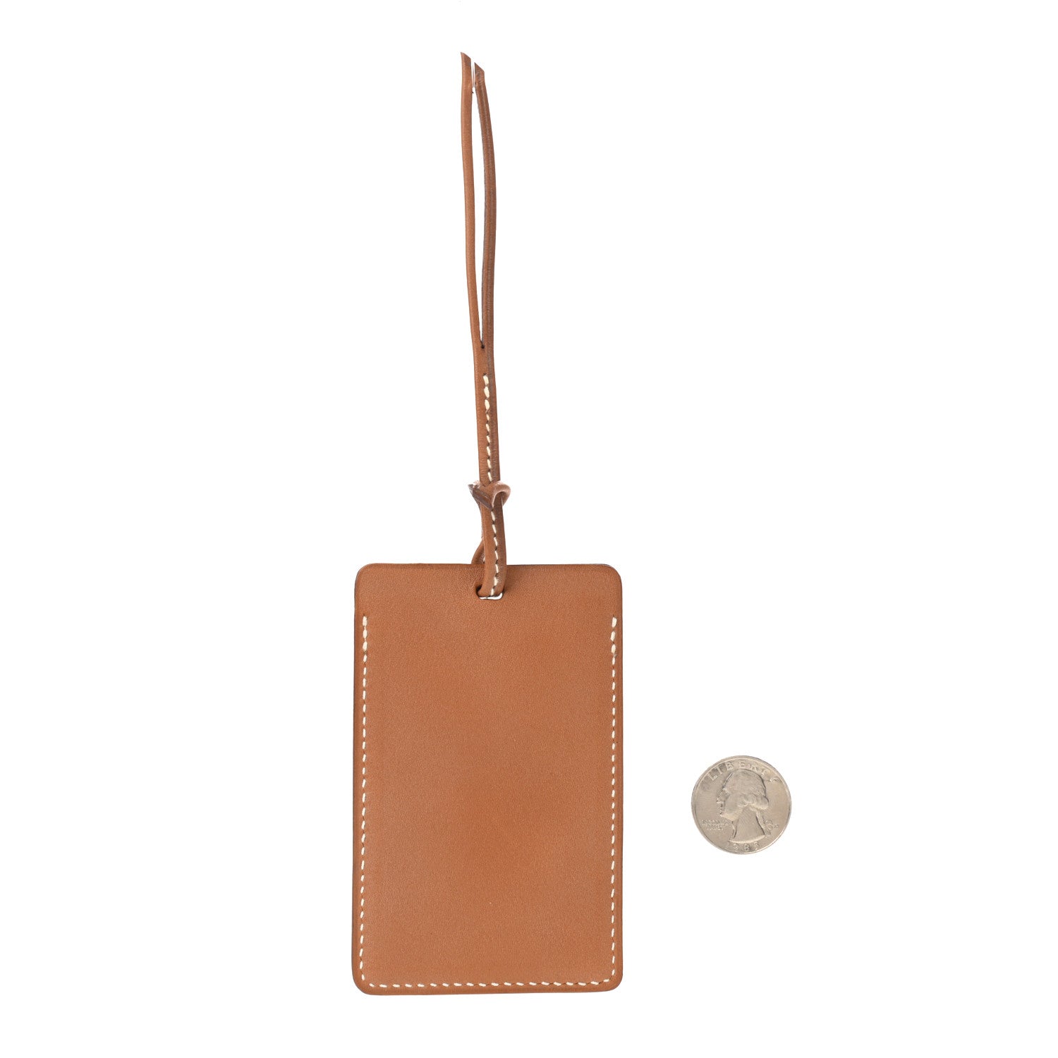 Hermes Barenia R.M.S Travel Luggage Tag Fauve 2 of 3