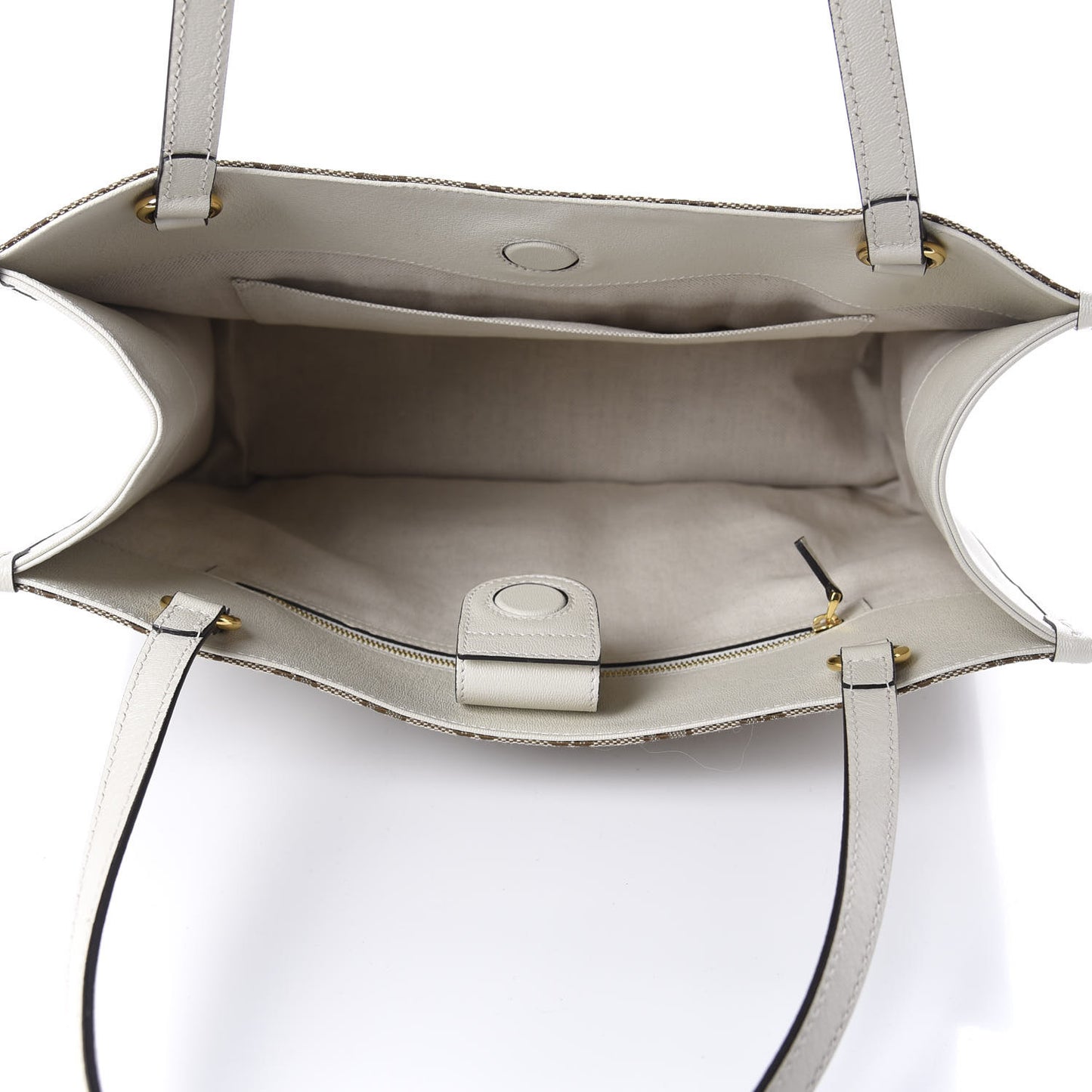 Monogram New Sakai Calfskin Lux Horsebit 1955 Tote Beige Ebony Mystic White