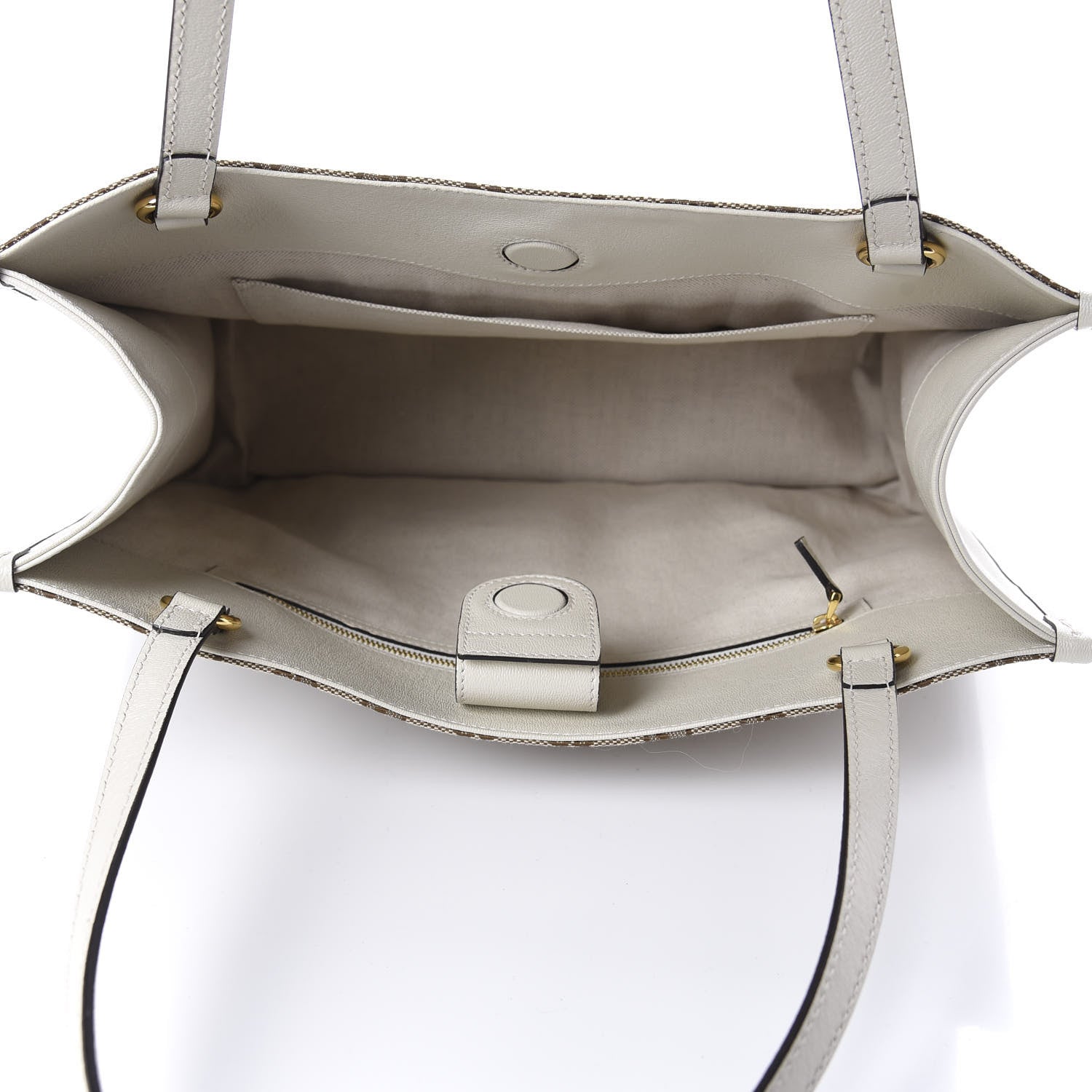 Gucci Monogram New Sakai Calfskin Lux Horsebit 1955 Tote Beige Ebony Mystic White 4 of 9