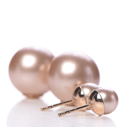 Christian Dior Pearl Mise En Dior Tribal Earrings Pink 3 of 4