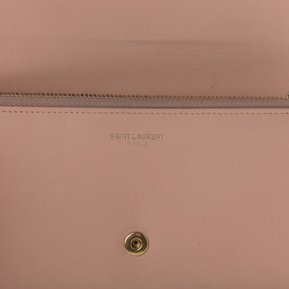 Saint Laurent Calfskin Classic Y Ligne Wallet Blush 6 of 9