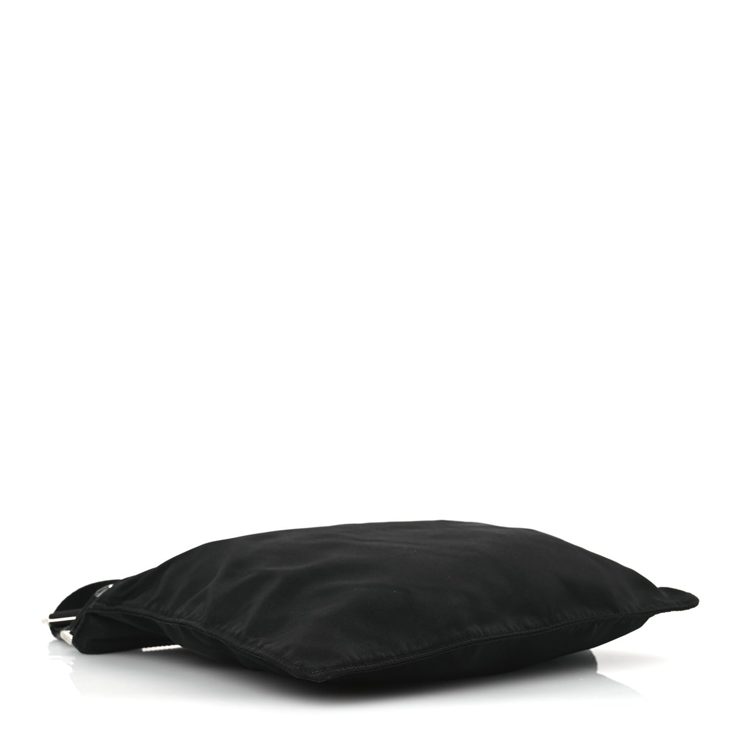 Nylon Vela Flat Messenger Bag Black