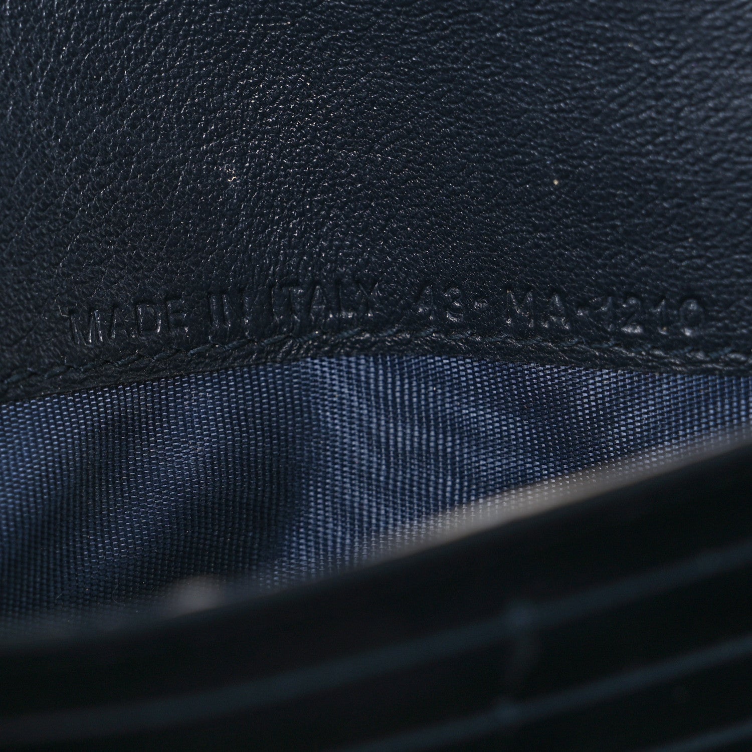 Christian Dior Oblique Saddle Chain Long Wallet Blue 8 of 15