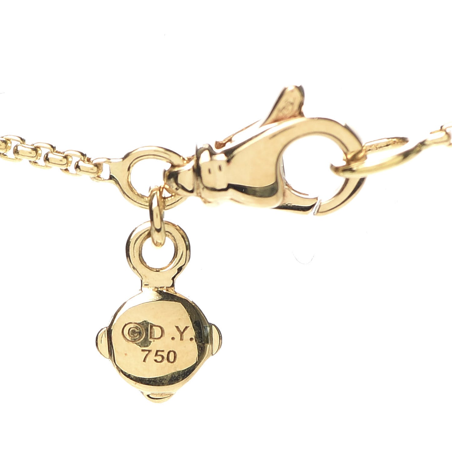 18K Yellow Gold Diamond Black Spinel Enamel Stax Pendant Necklace