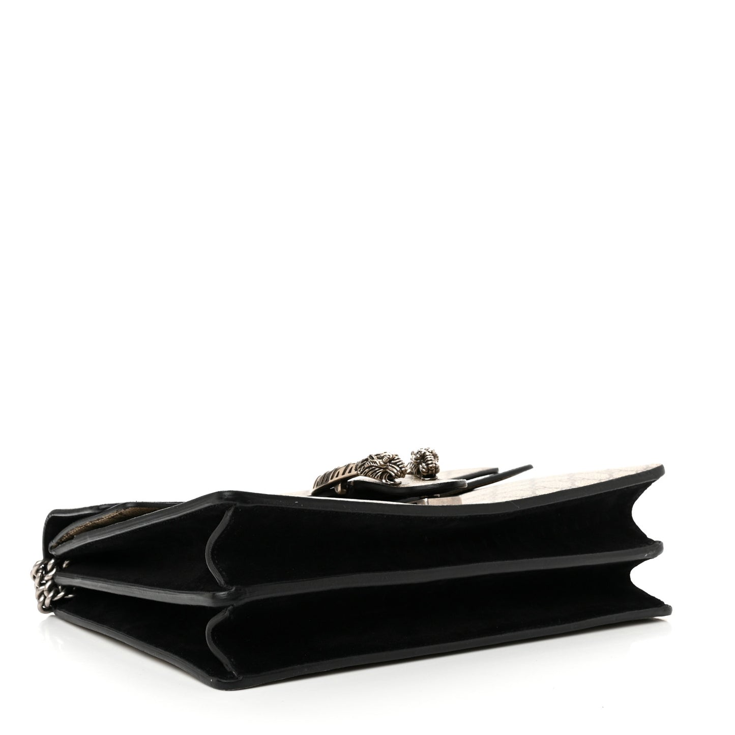 GG Supreme Monogram Medium Dionysus Shoulder Bag Black