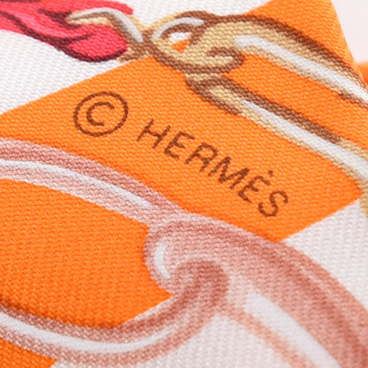 Hermes Silk Brides de Gala Bayaderes Twilly Orange Blanc Cherry 4 of 4