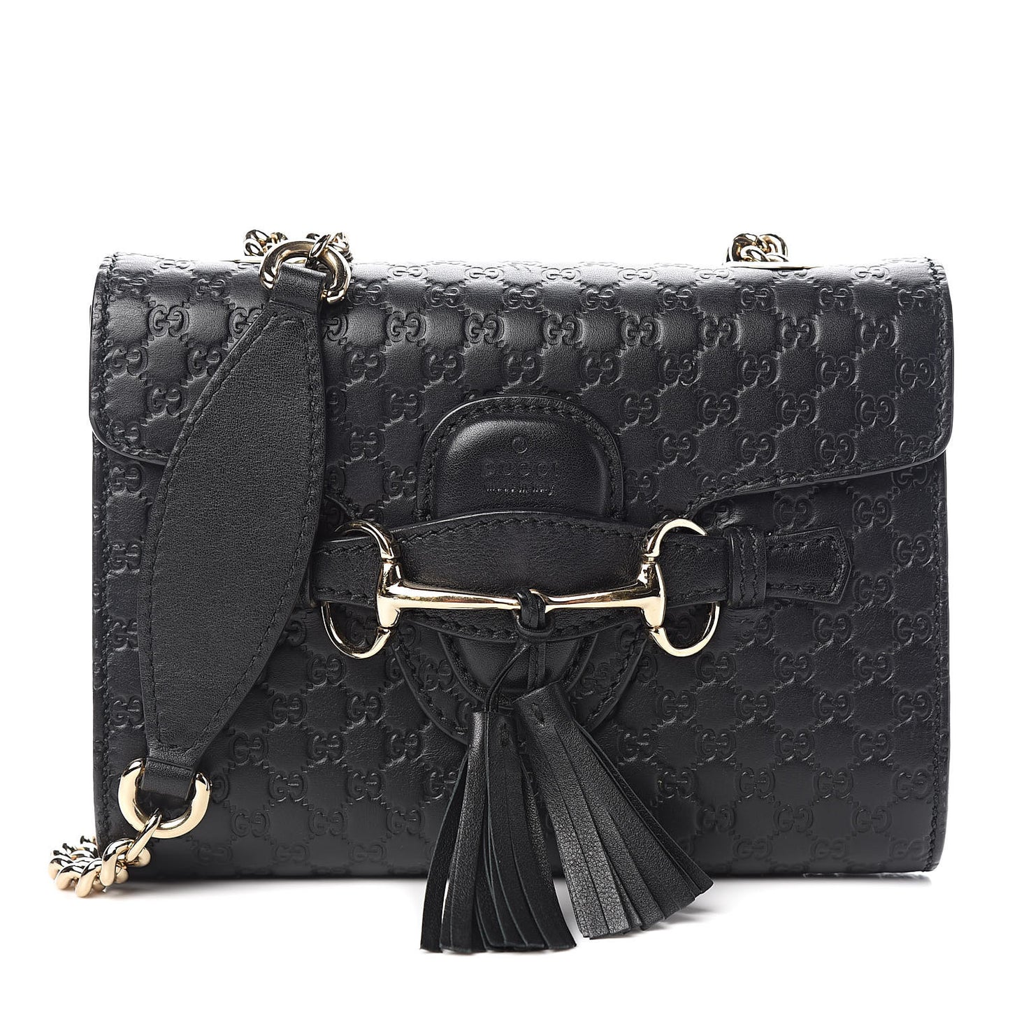 Microguccissima Mini Emily Shoulder Bag Black