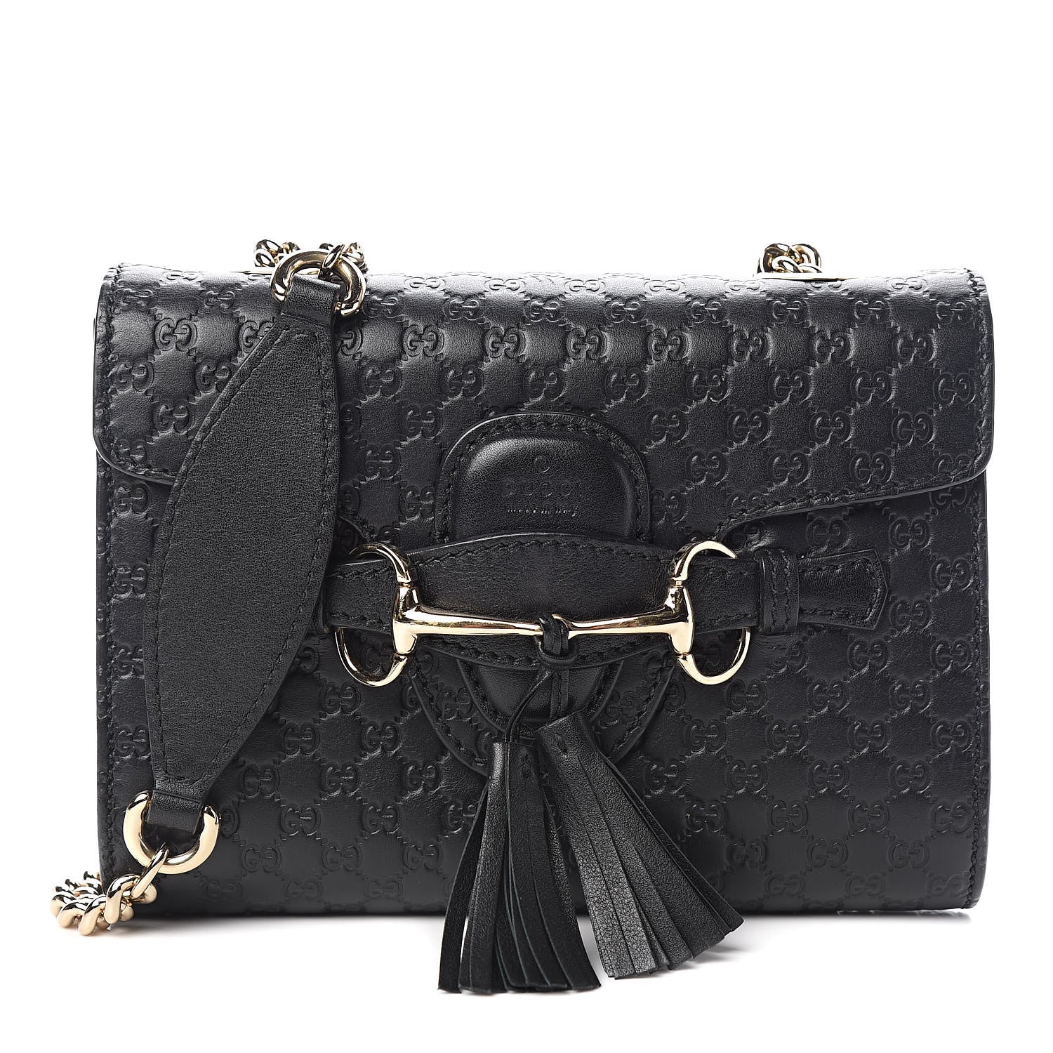 Gucci Microguccissima Mini Emily Shoulder Bag Black 1 of 10
