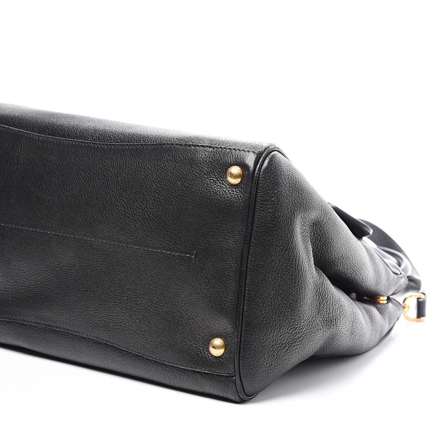 Prada Vitello Daino Tote Black 10 of 14