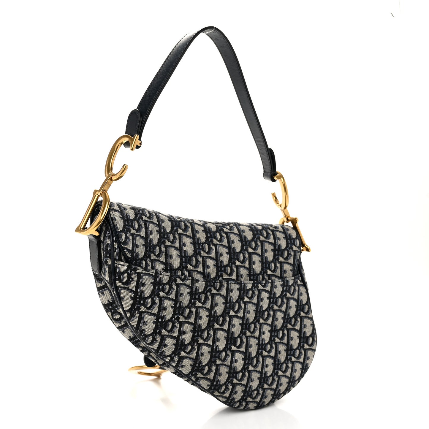 Oblique Saddle Bag Blue