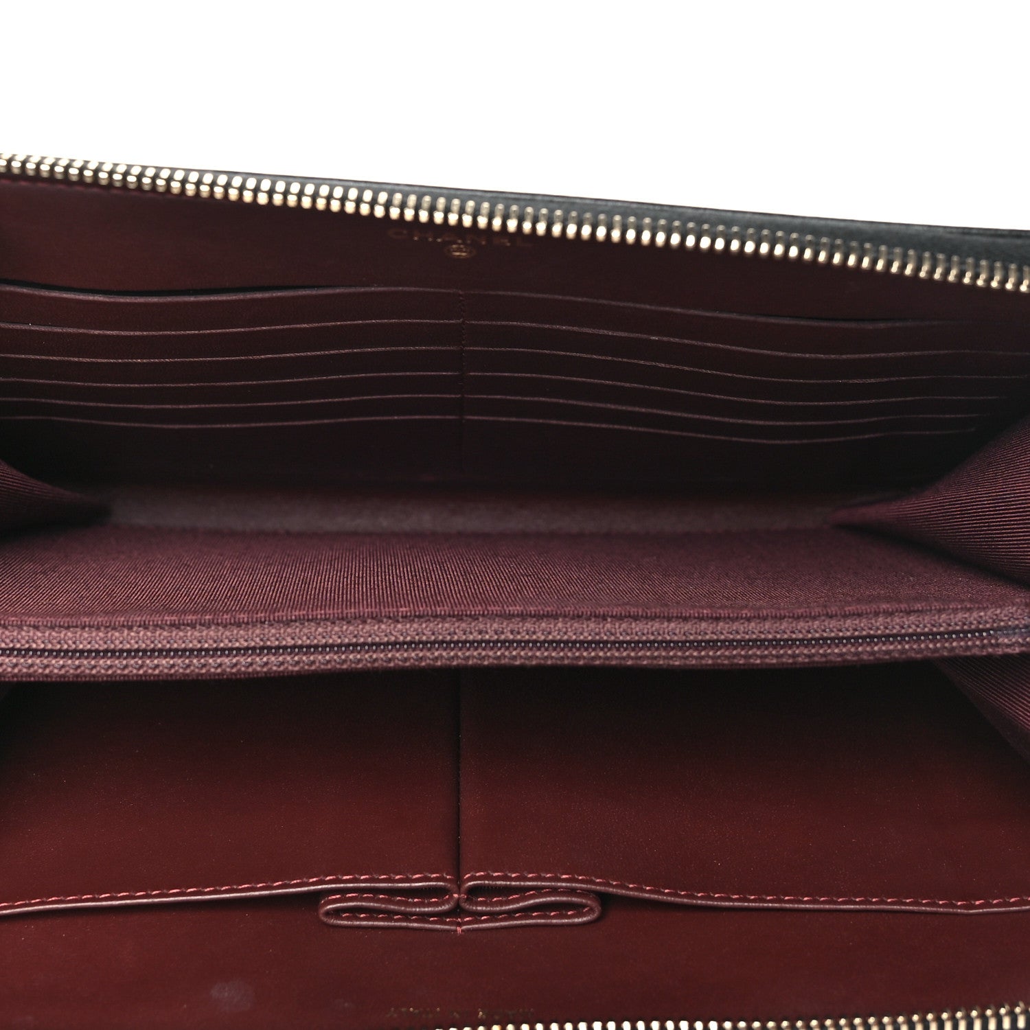 Chanel Lambskin Quilted Travel Case Black 5 of 10