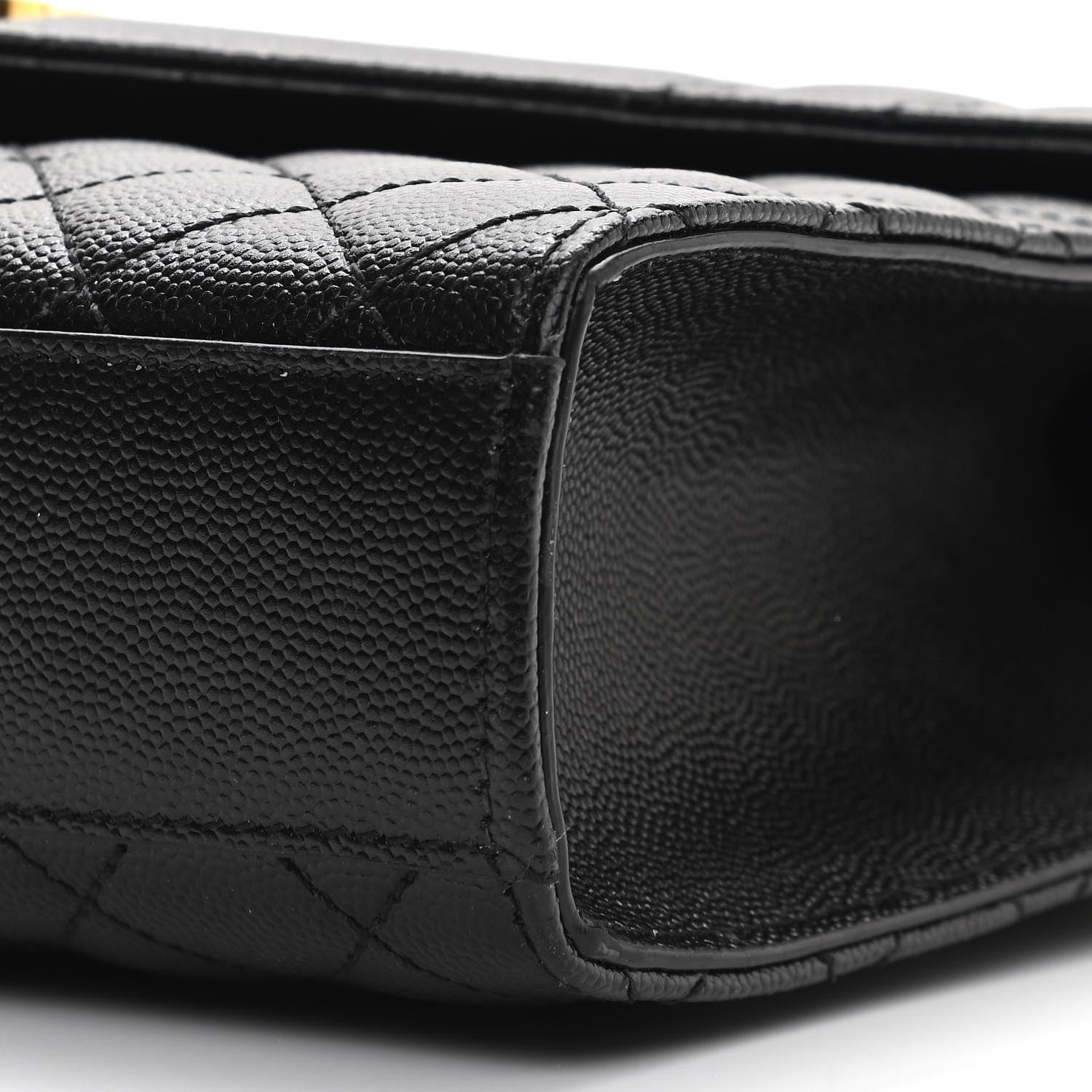 Saint Laurent Grain De Poudre Textured Mixed Matelasse Triquilt Medium Monogram Satchel Black 10 of 11