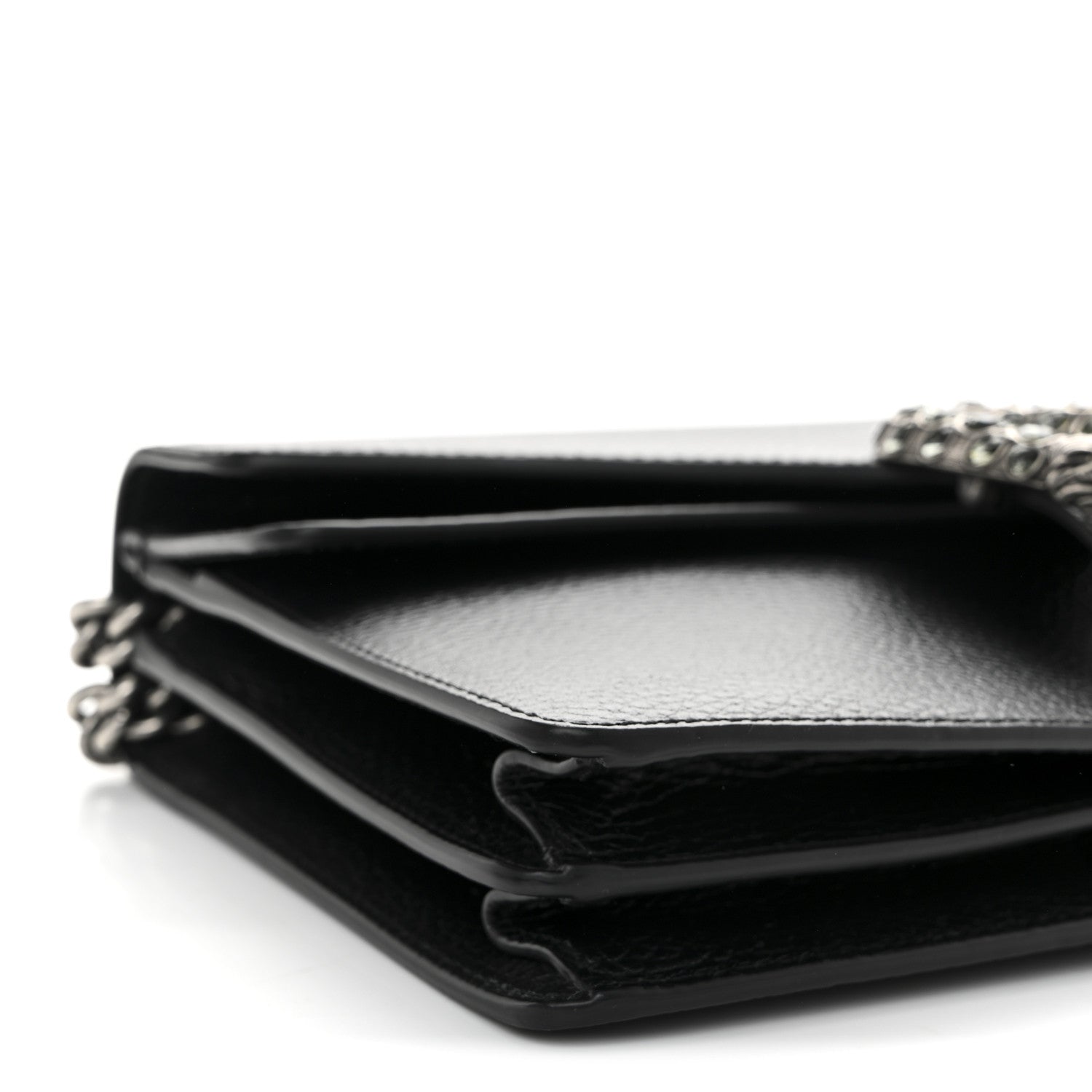 Gucci Pebbled Calfskin Small Dionysus Shoulder Bag Black 10 of 13