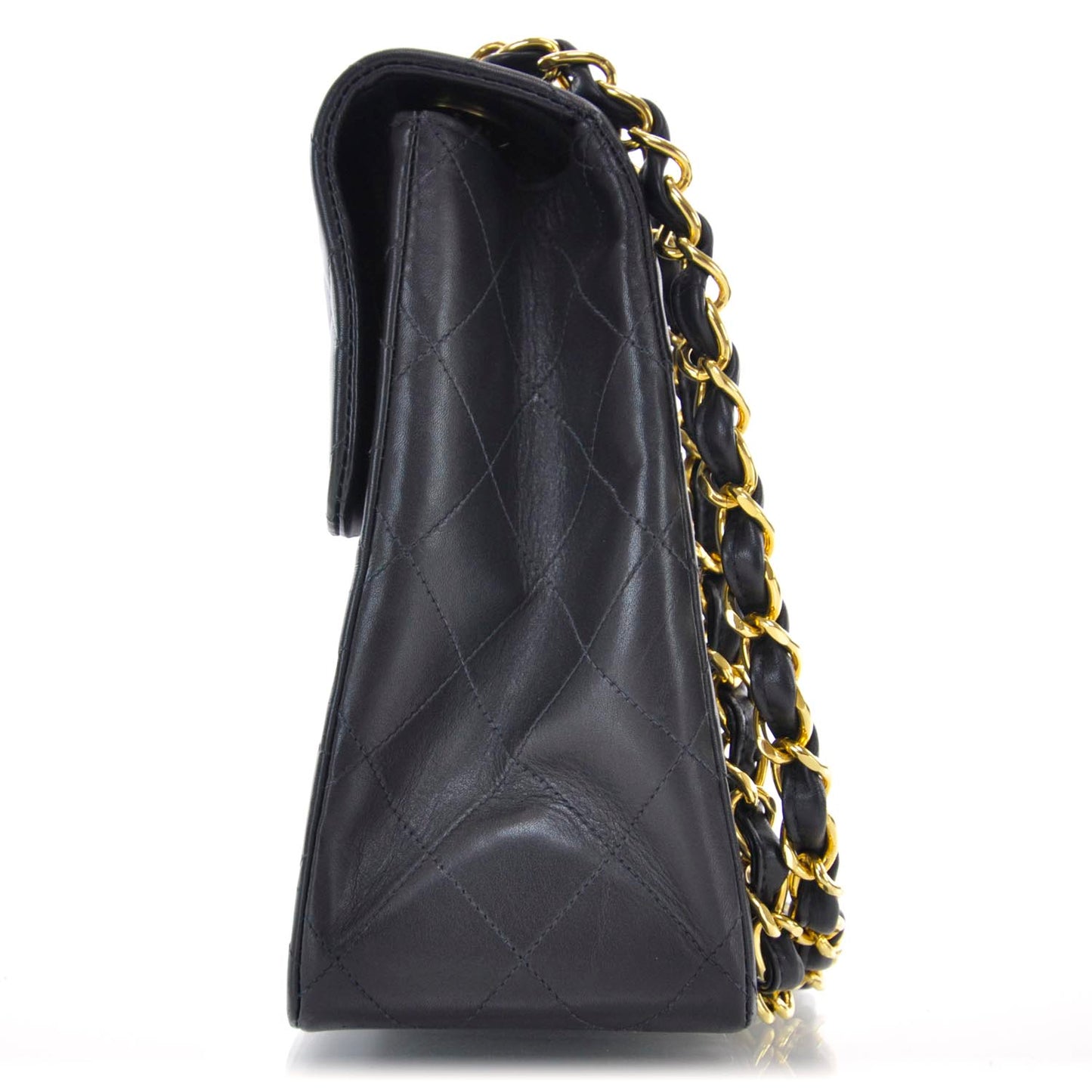 Lambskin XL Jumbo Flap Black
