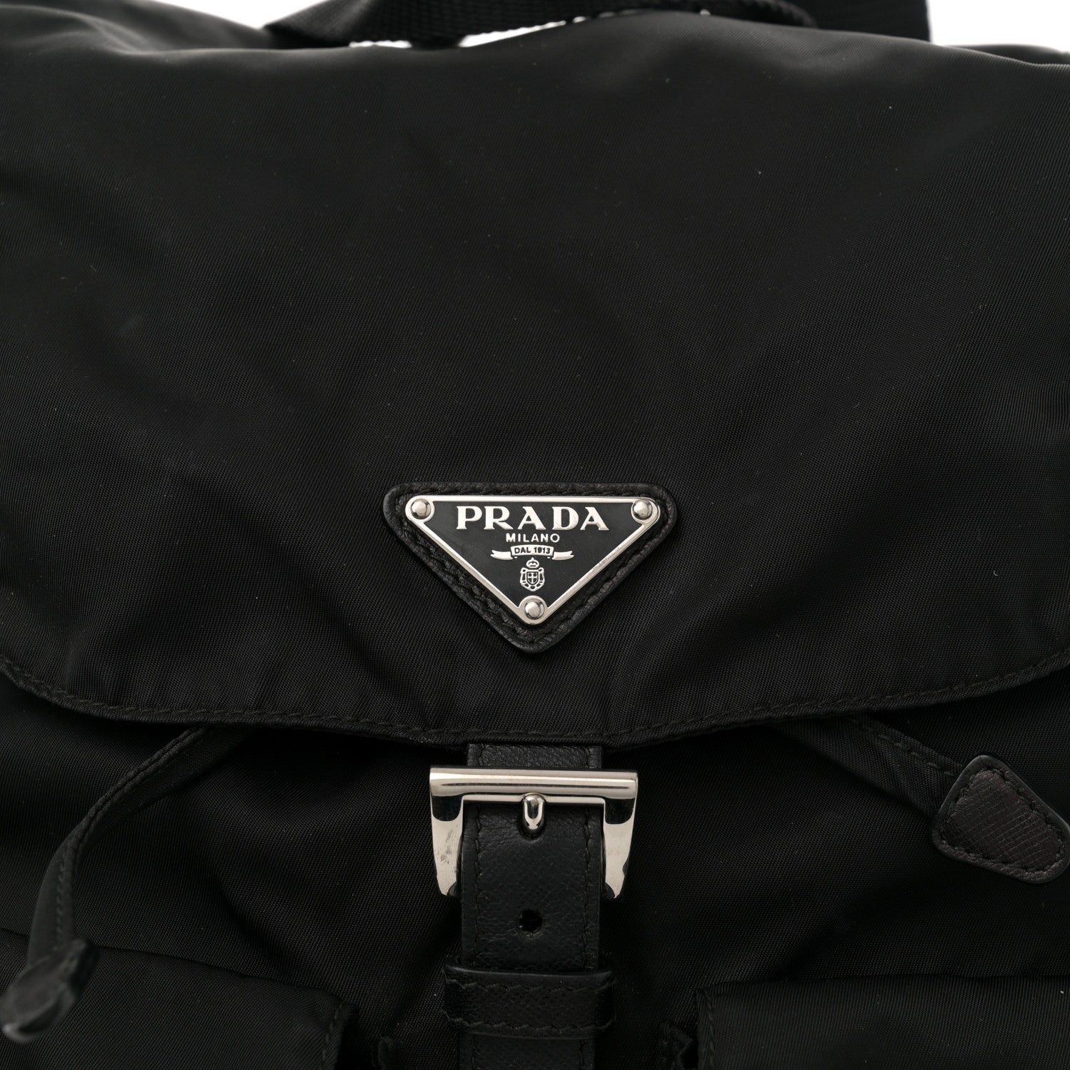 Prada Nylon Vela Medium Backpack Black 7 of 10