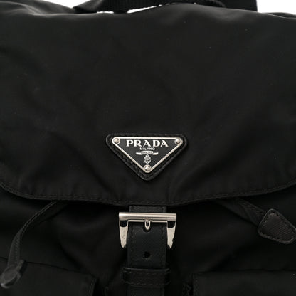 Prada Nylon Vela Medium Backpack Black 7 of 10