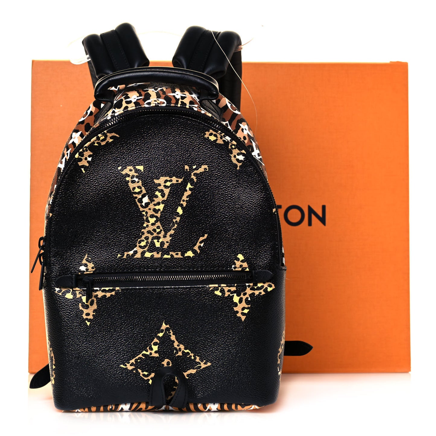 Monogram Giant Jungle Palm Springs Backpack PM Black