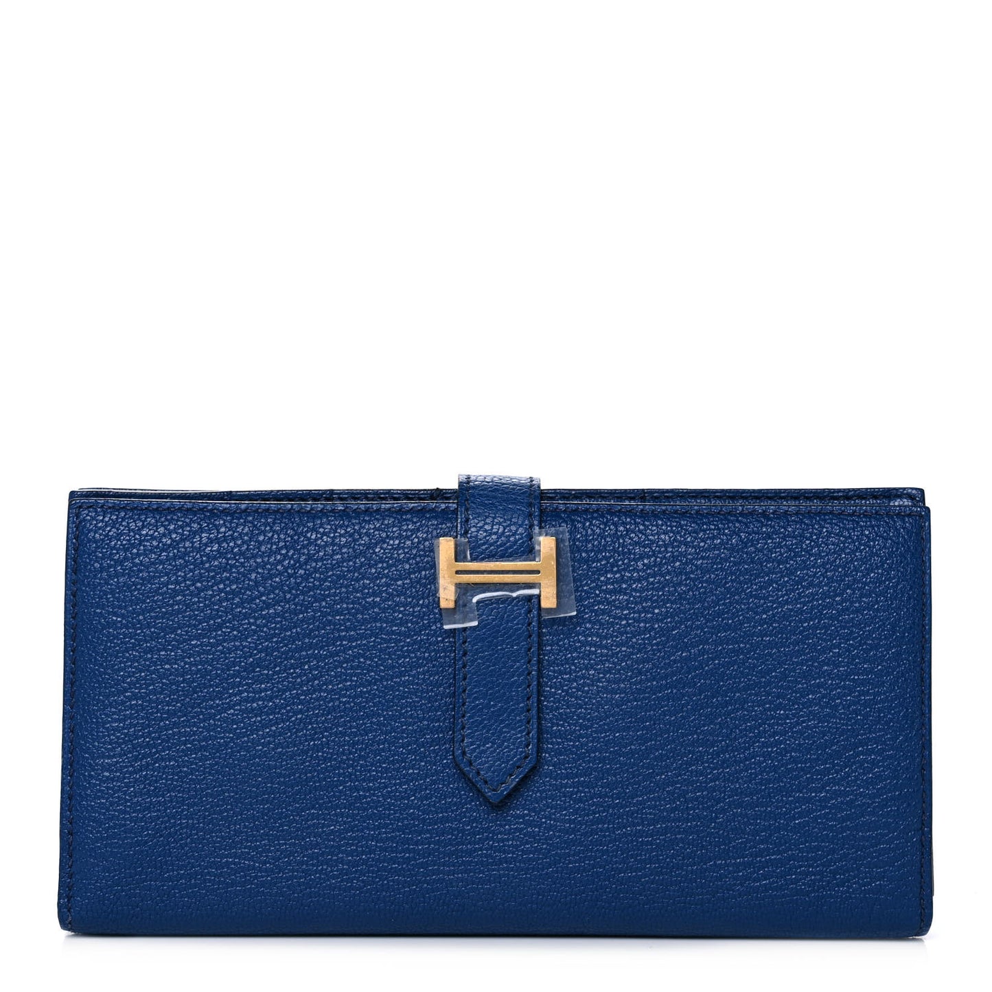 Chevre Mysore Bearn Gusset Wallet Bleu Saphir