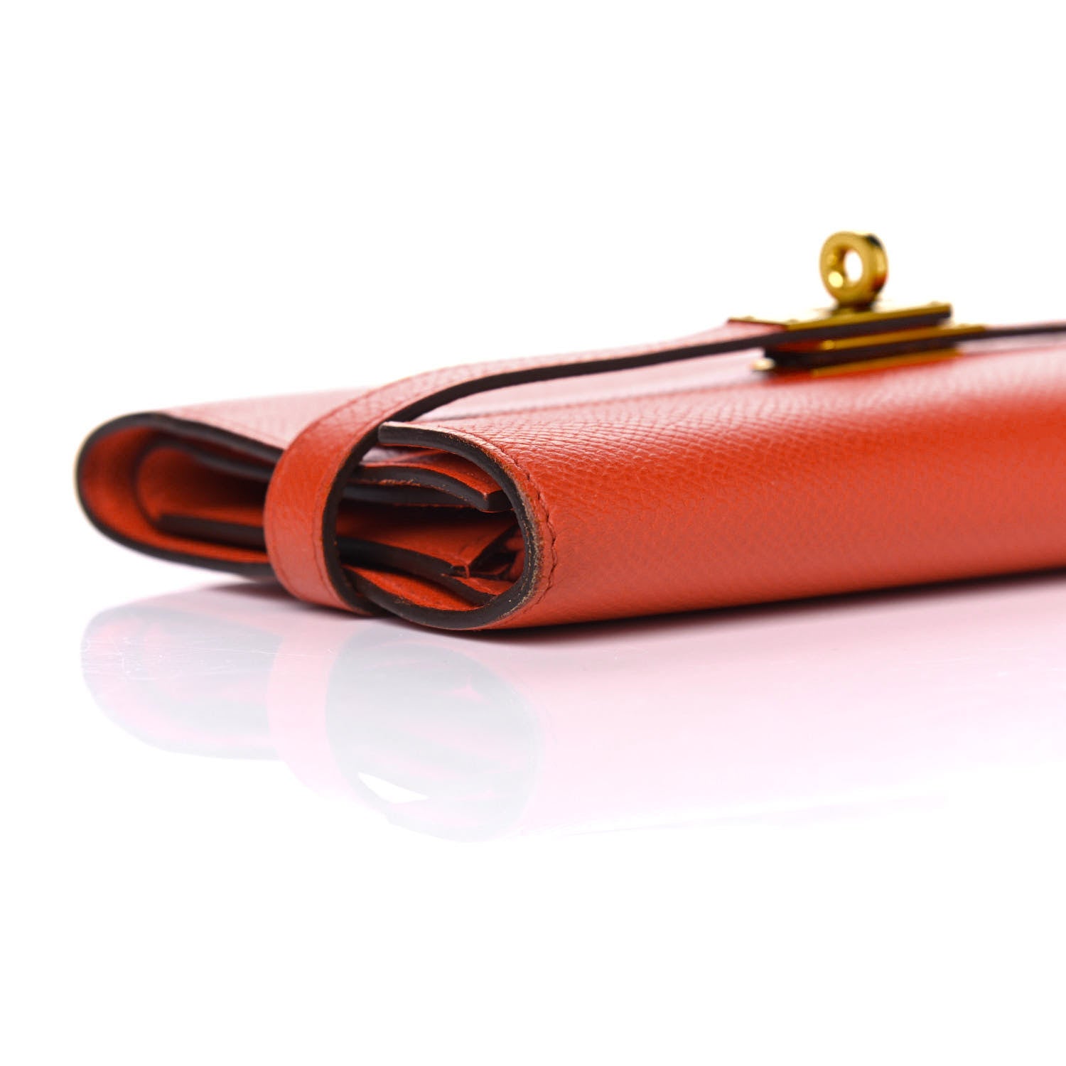 Hermes Epsom Medium Kelly Wallet Rouge Tomate 9 of 12