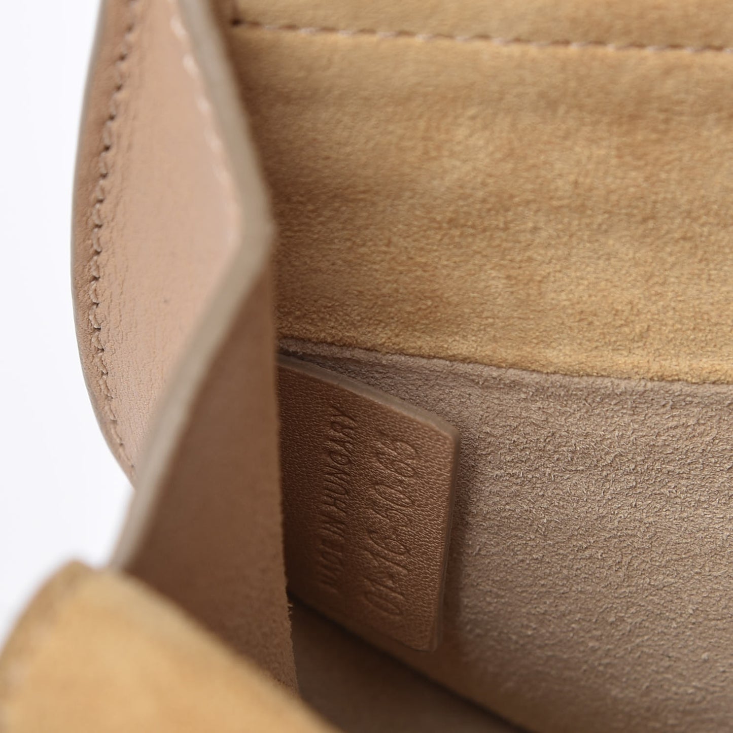 Calfskin Mini Georgia Crossbody Bag Beige