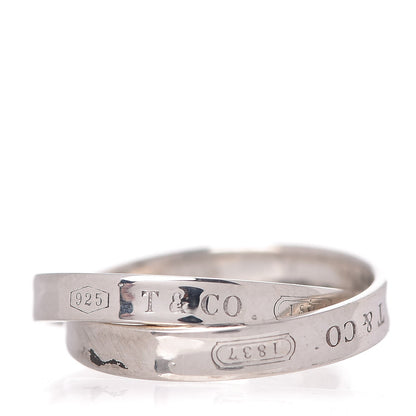 Tiffany Sterling Silver 1837 Interlocking Ring 51.9 6 1 of 7