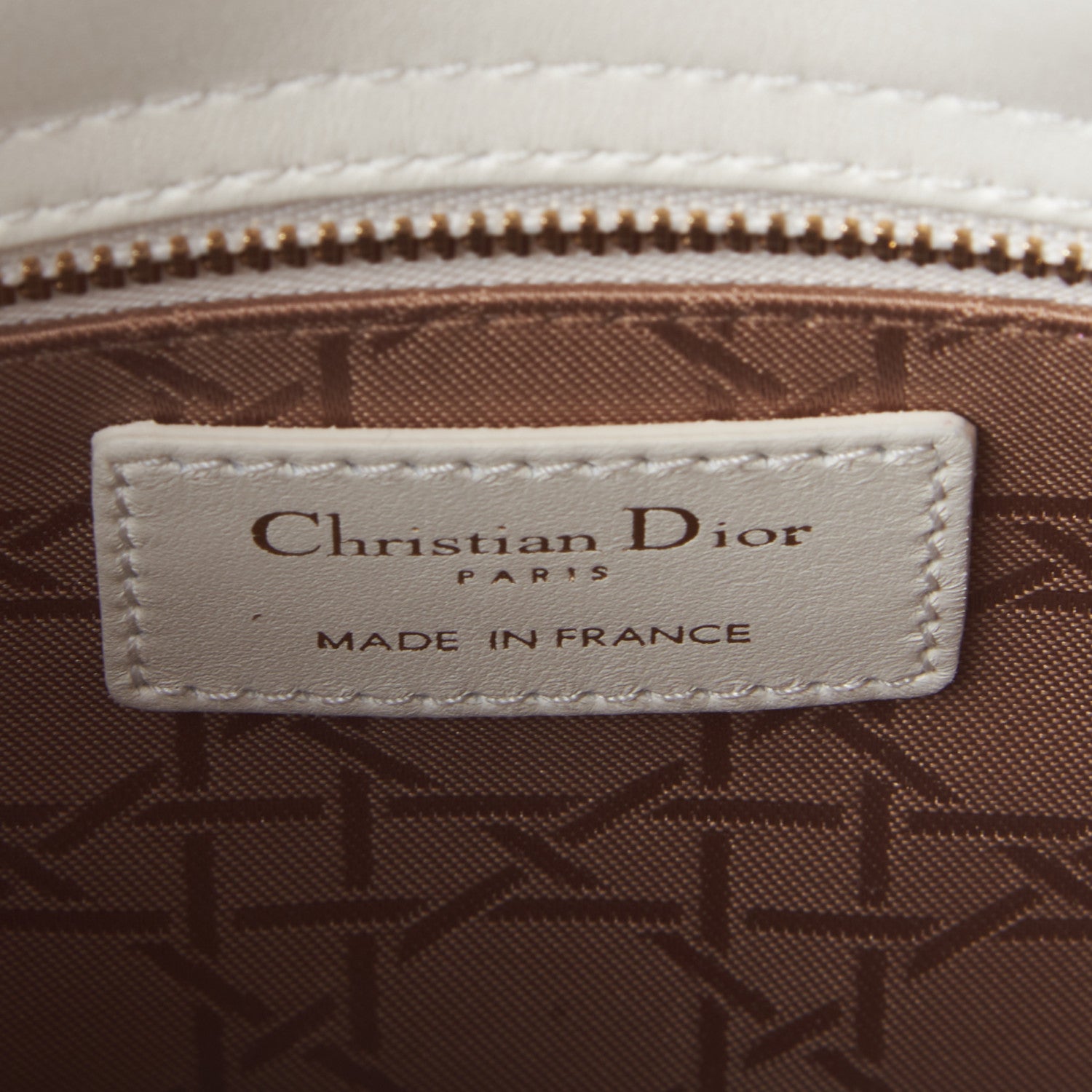 Christian Dior Lambskin Cannage Small My ABCDior Lady Dior White 10 of 11