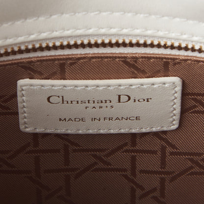 Christian Dior Lambskin Cannage Small My ABCDior Lady Dior White 10 of 11