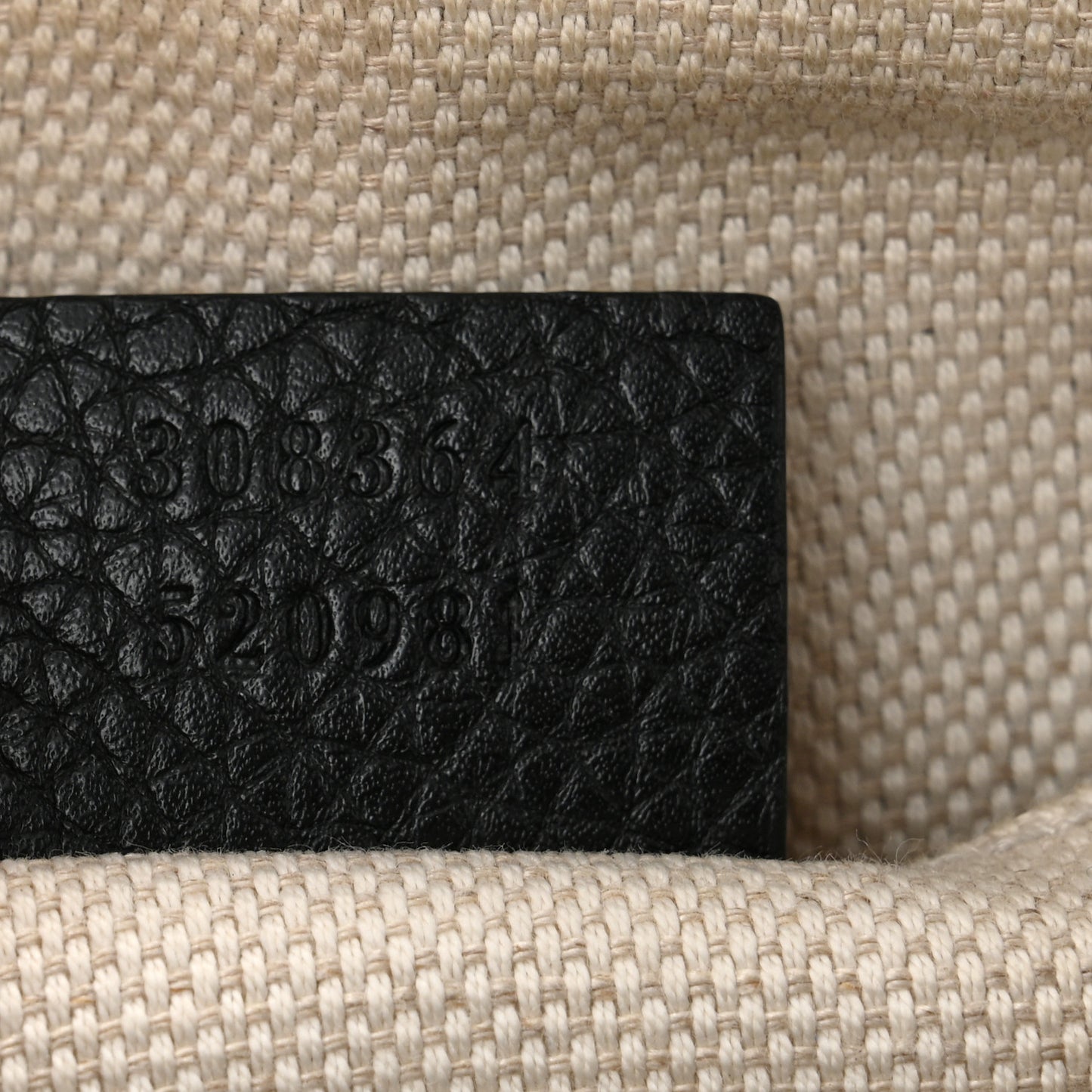 Pebbled Calfskin Small Soho Disco Bag Black