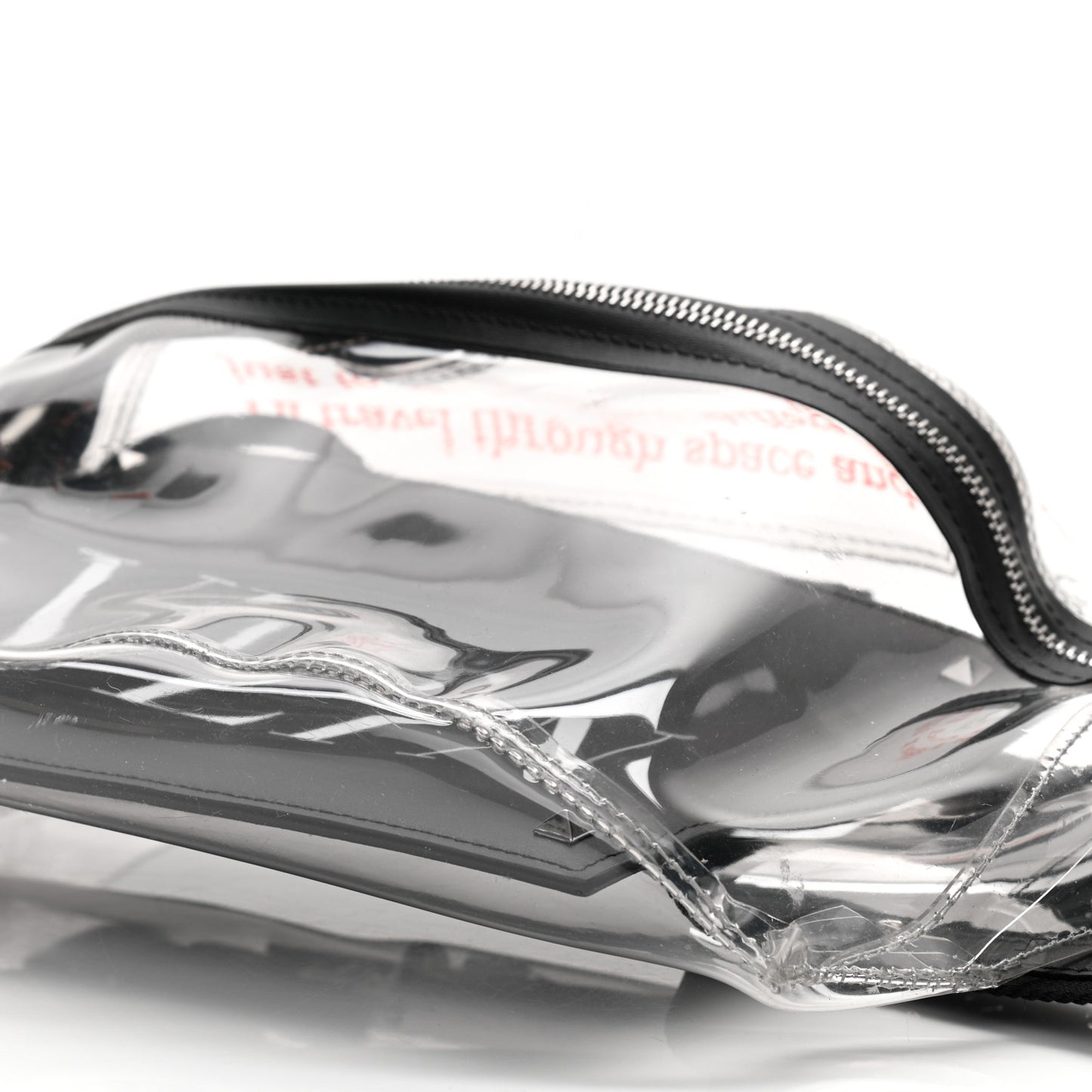 PVC VLTN Belt Bag Black
