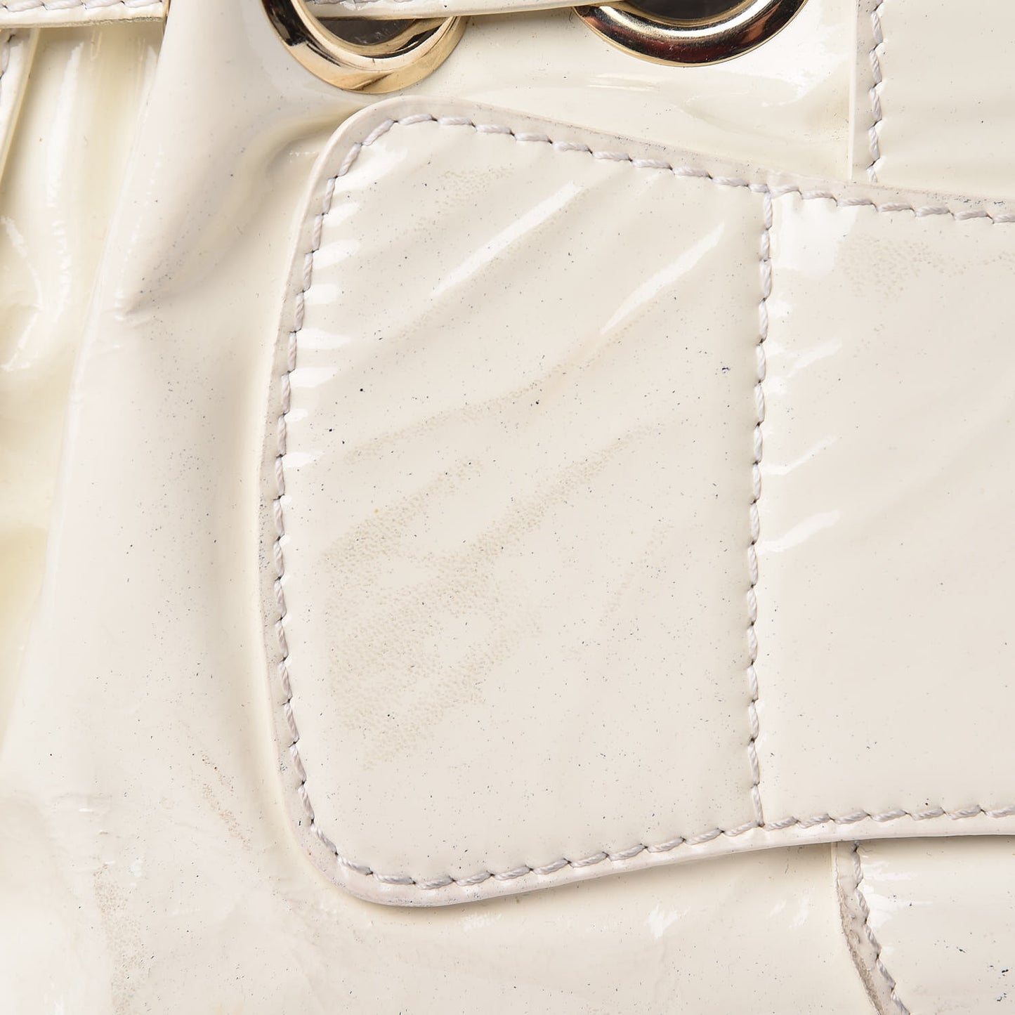 Patent Riki Bag White