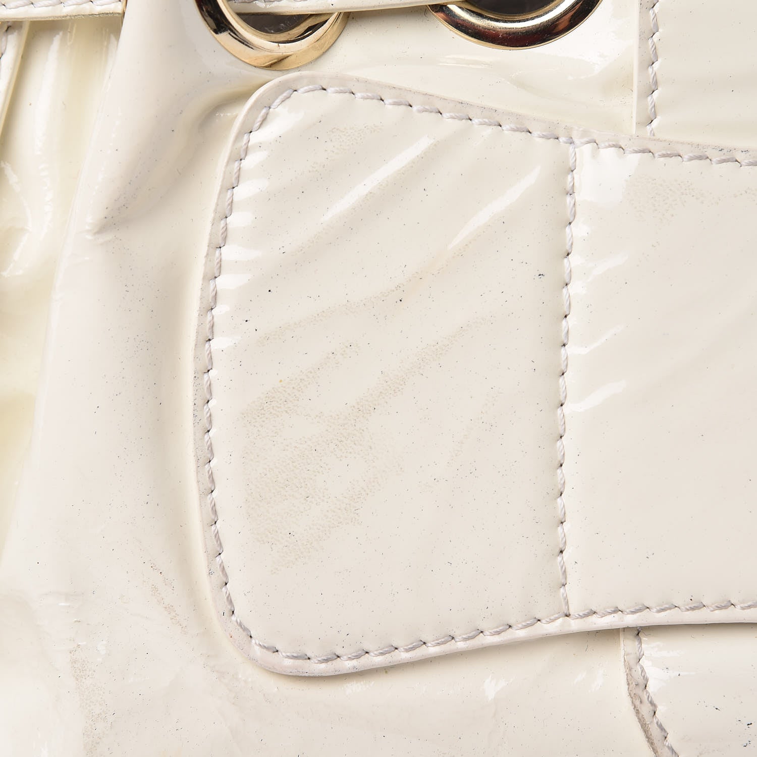 Jimmy Choo Patent Riki Bag White 18 of 21