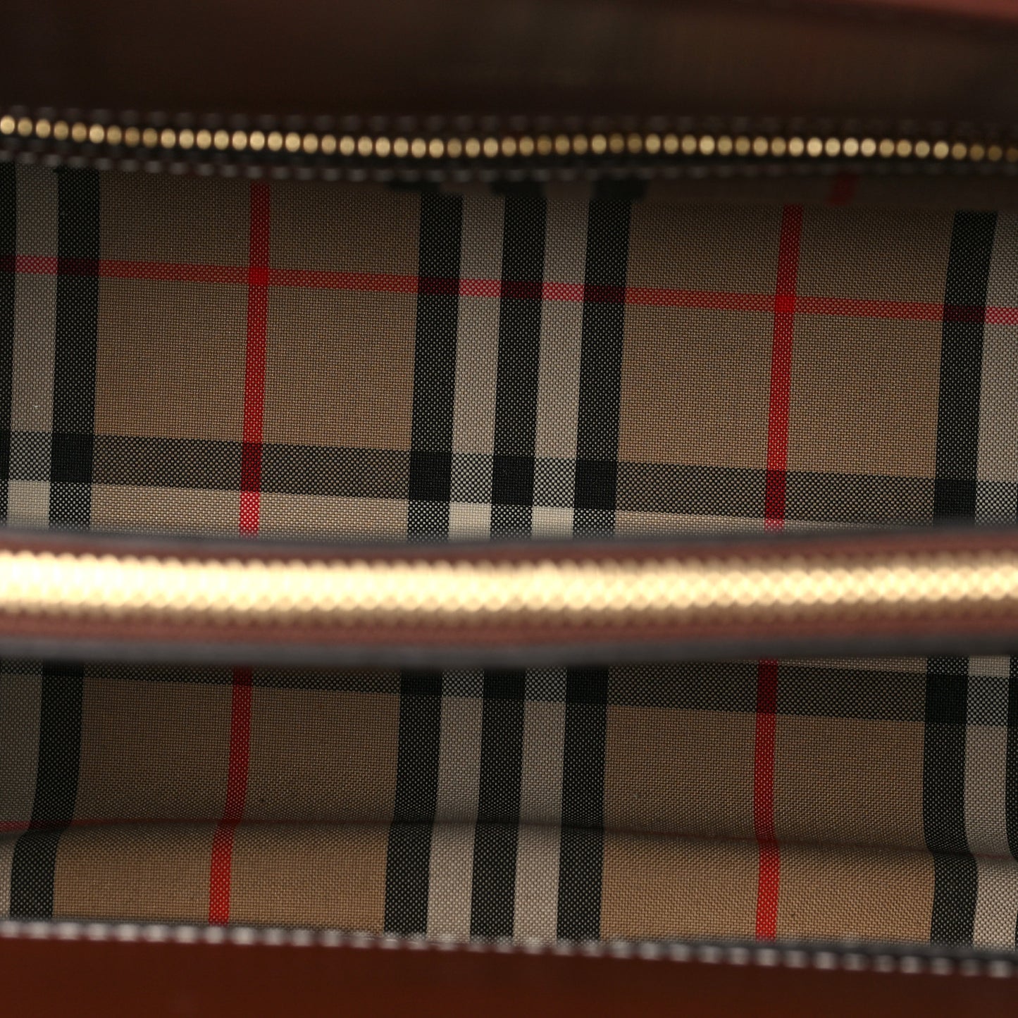 Calfskin Vintage Check Small Two Handle Title Bag Black