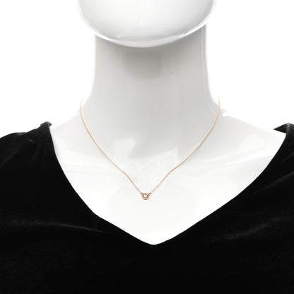 Tiffany 18K Rose Gold Diamond .17ct Elsa Peretti Diamonds by the Yard Pendant Necklace 2 of 7