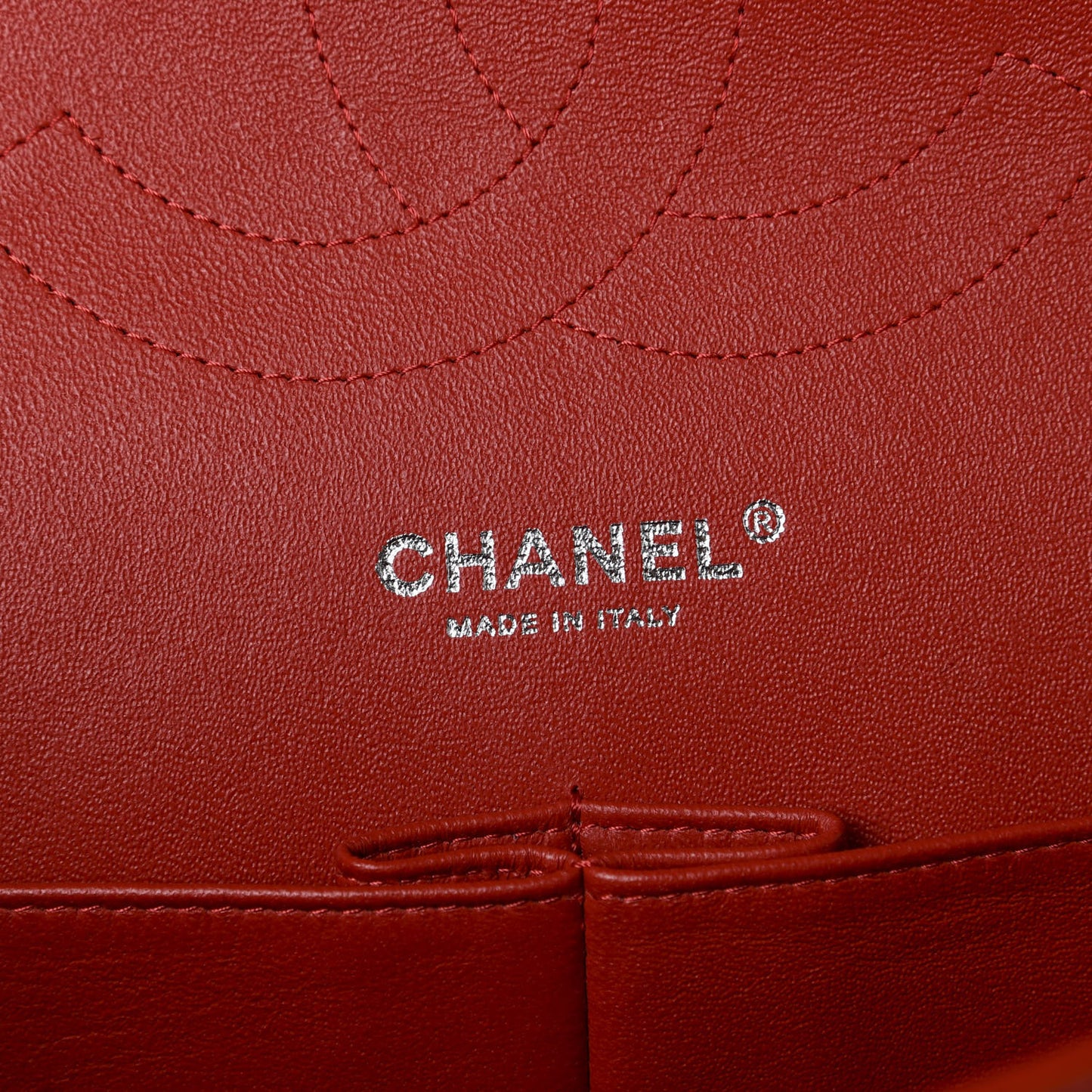 Lambskin Quilted Jumbo Double Flap Red