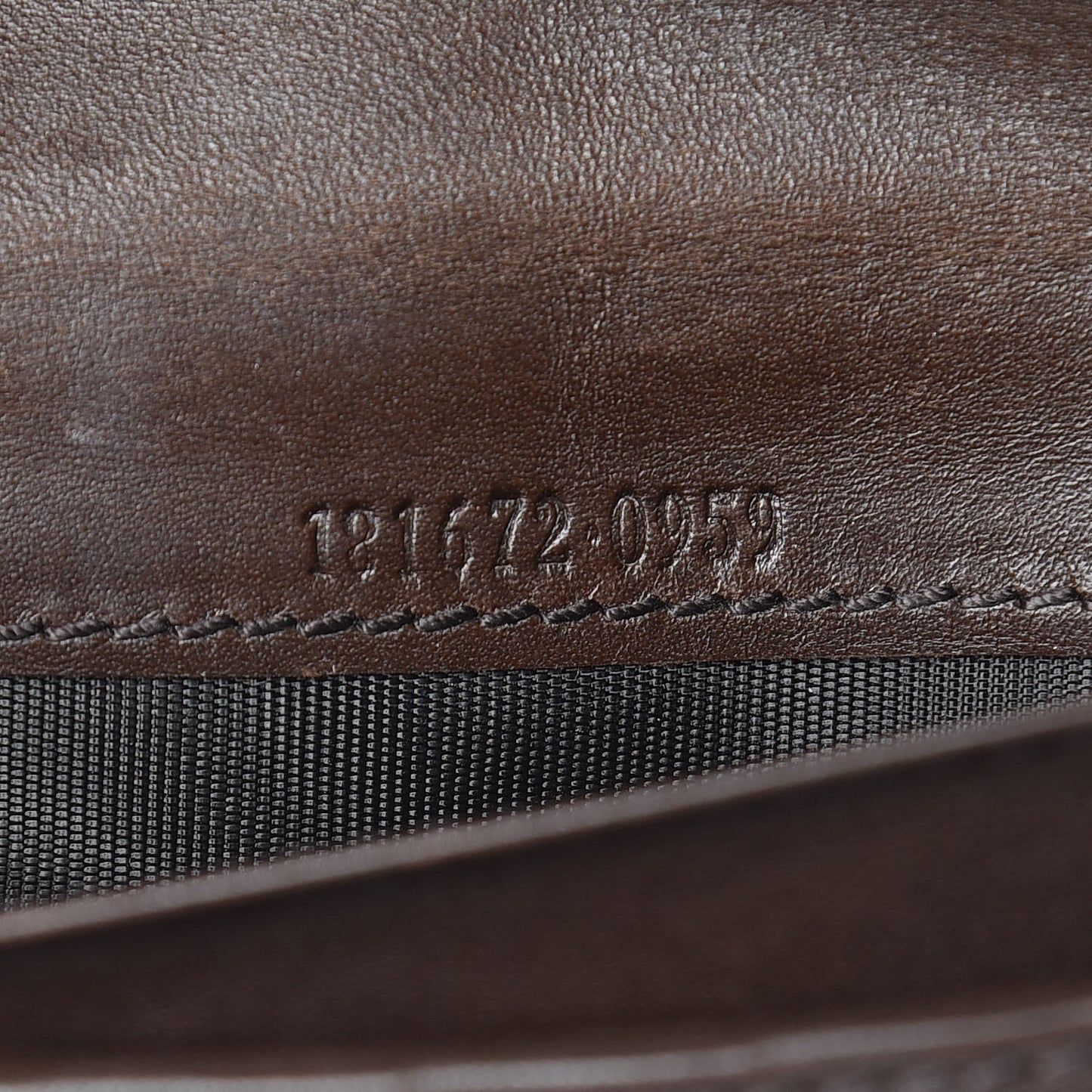 Monogram Calfskin Ladies Web Continental Wallet Beige Ebony Cocoa