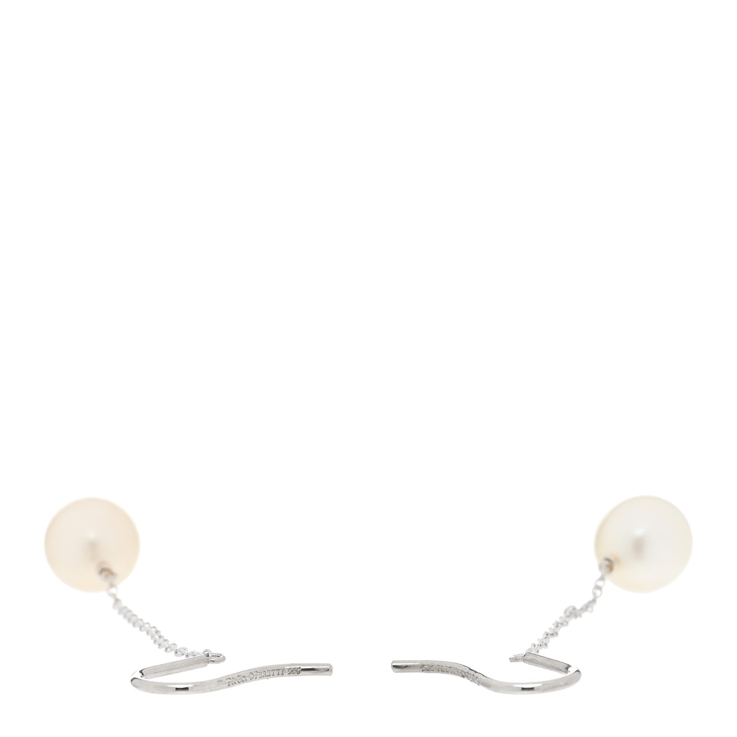 Sterling Silver Pearl 8mm Elsa Peretti Pearls By The Yard Earrings