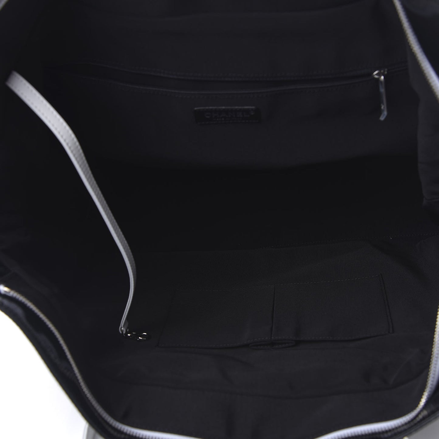 Vinyl Large La Pausa Bay Shopping Bag Black