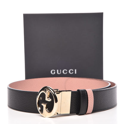 Gucci Calfskin 1973 Reversible Belt 90 36 Black Pink 9 of 9