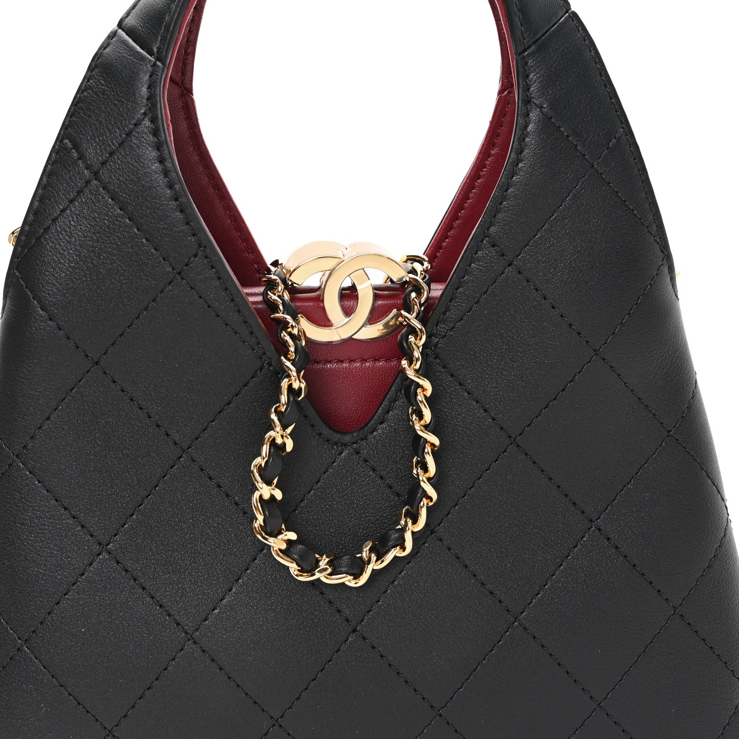 Chanel Calfskin Chic Lady Small Shopping Tote Black 8 of 11