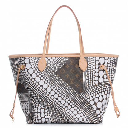 Louis Vuitton Monogram Kusama Waves Neverfull MM White 1 of 7