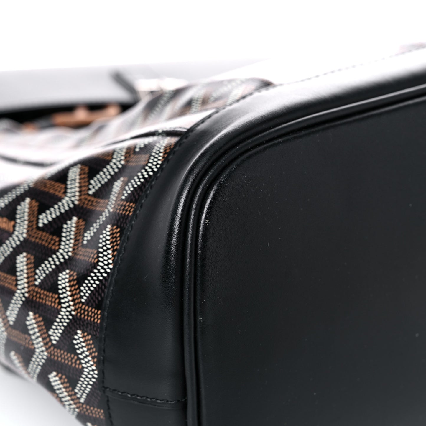 Goyardine Calfskin Alpin MM Backpack Black