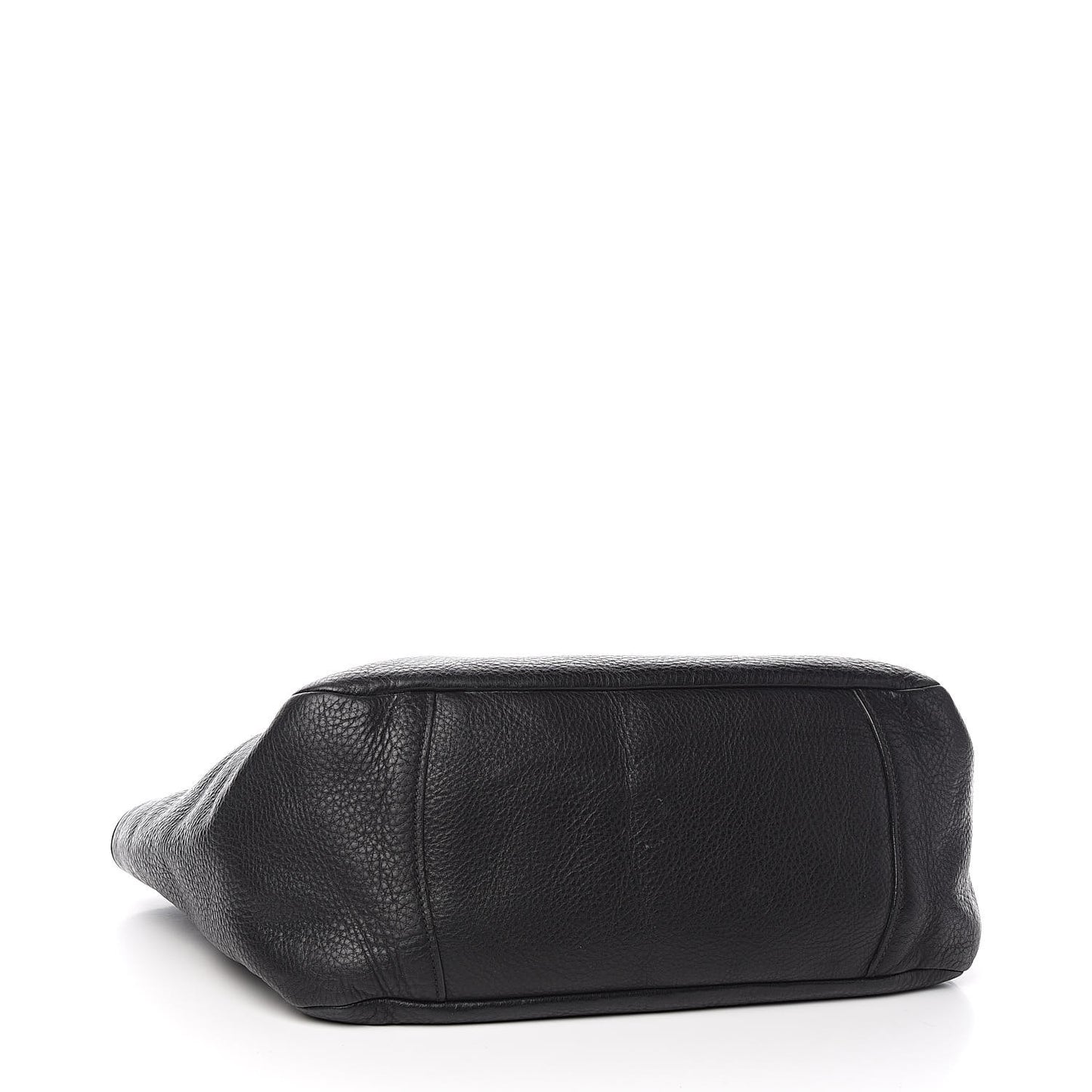 Vitello Daino Shoulder Bag Black