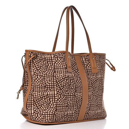 MCM Visetos Large Liz Reversible Shopper Tote Cognac 8 of 22