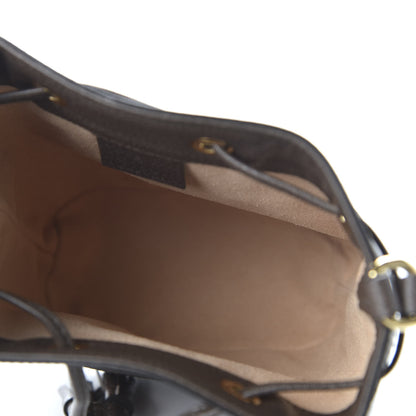 Gucci GG Supreme Monogram Web Mini Ophidia Bucket Bag Brown 5 of 10