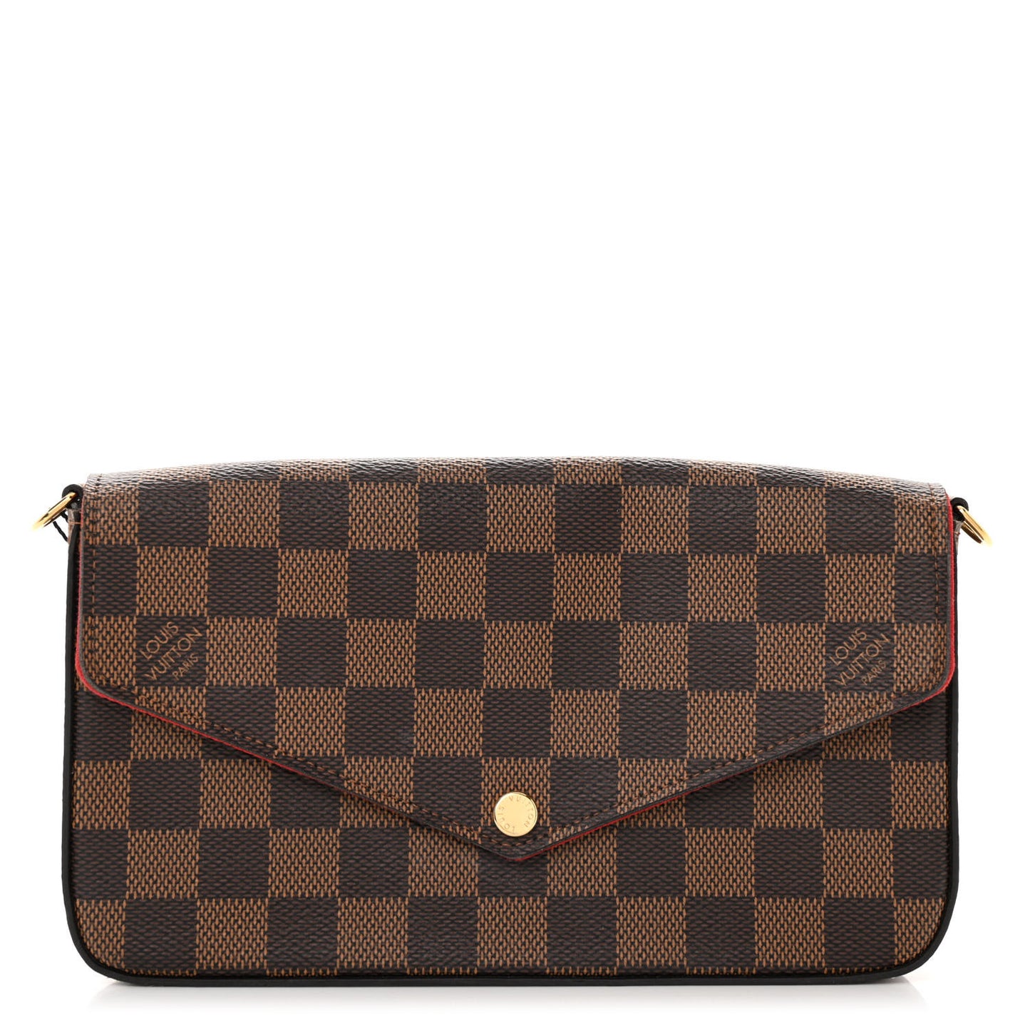 Damier Ebene Pochette Felicie Chain Wallet